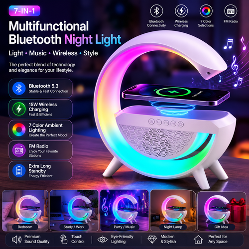 6 in 1 Rechargeable Wireless Charger