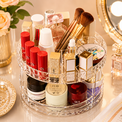 360° Rotating  Makeup Organizer