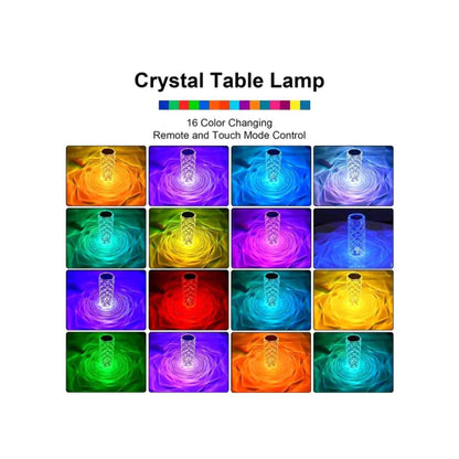 Rechargeable Touch Sensor + Remote Control LED Lamp Home Decor Station