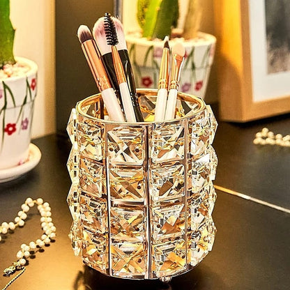 Crytsal Round Brush Holder