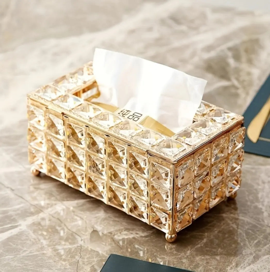 Luxury Crystal Tissue Box My Store