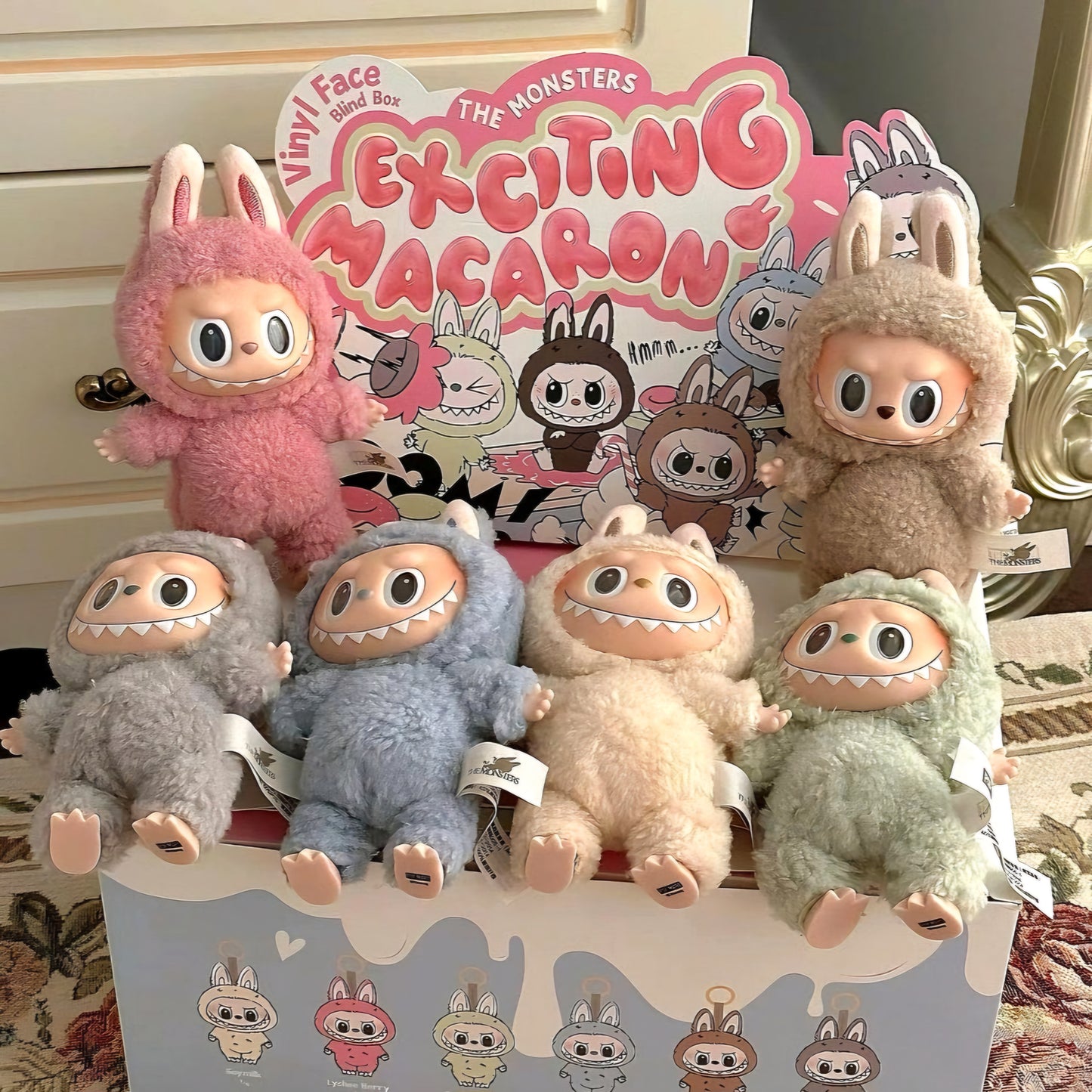 Original Labubu Doll Exciting Macaron