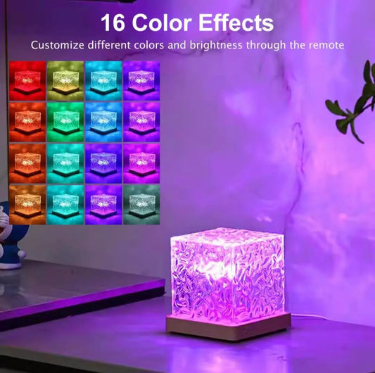 Touch Sensor & Remote Control Lamp 16 Colours || Premium Ocean Wave Lamp Home Decor Station