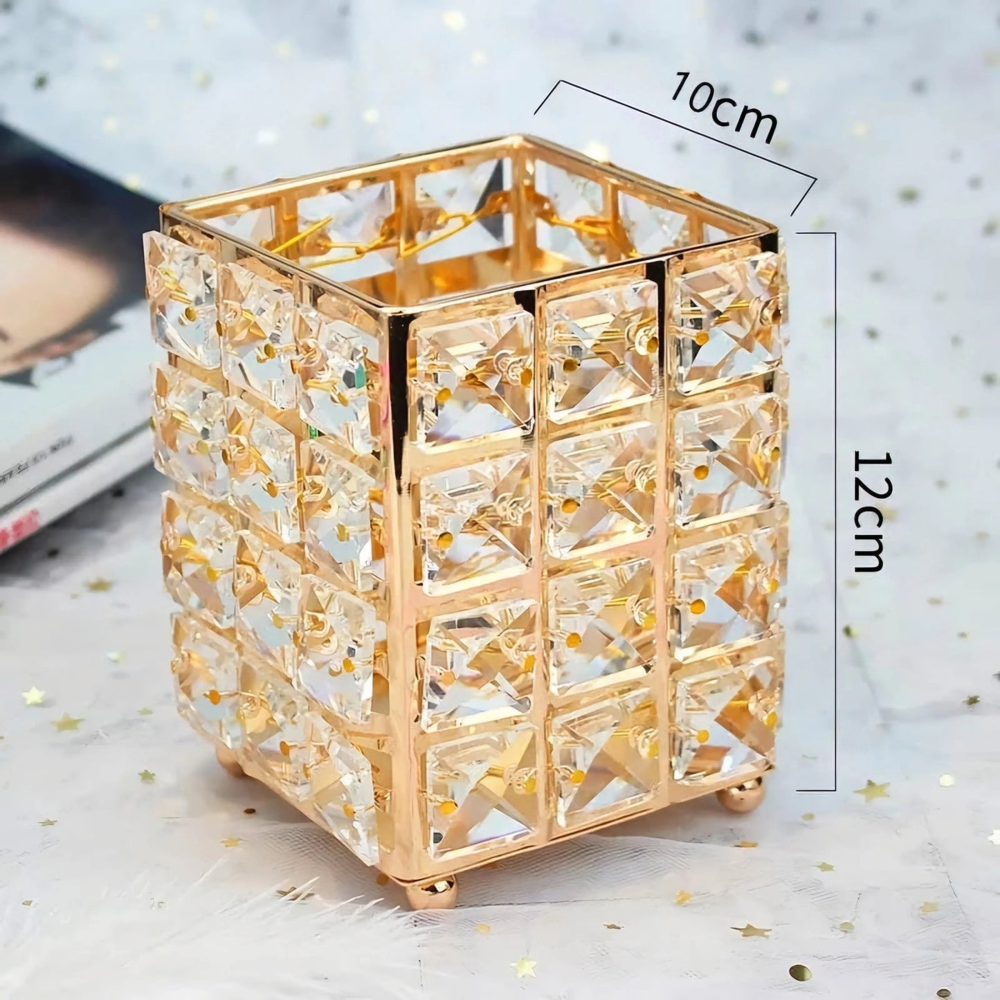 Crystal 2 Piece Set Home Decor Station