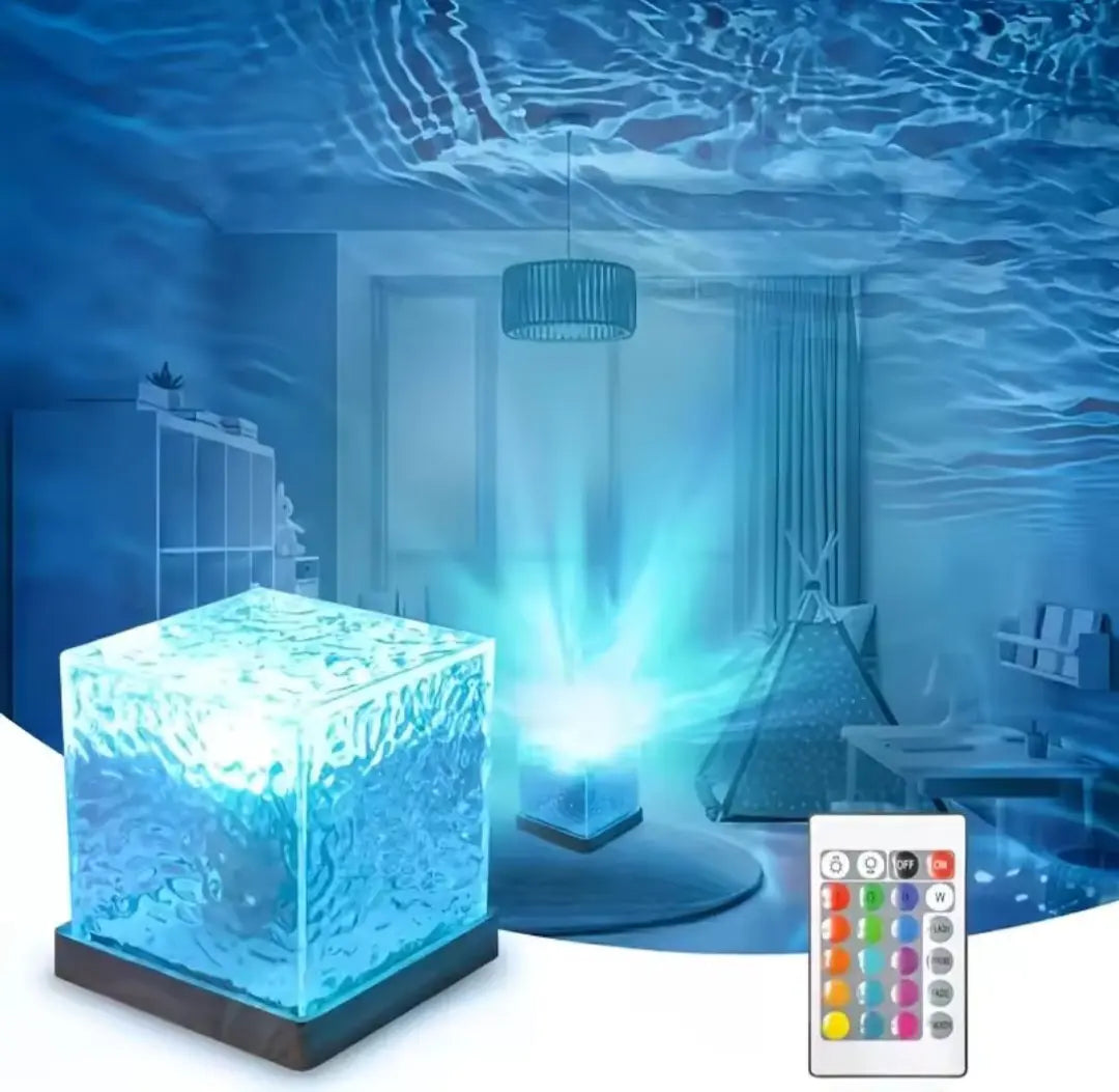 Touch Sensor & Remote Control Lamp 16 Colours || Premium Ocean Wave Lamp Home Decor Station